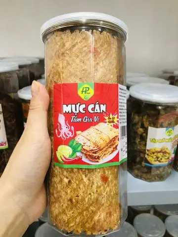 Hình ảnh Mực Cán Tẩm Vị Hũ 300gram