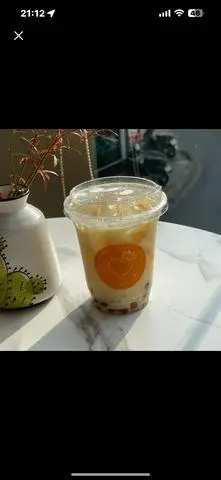 Hình ảnh Sữa chua đào trân châu hoàng kim