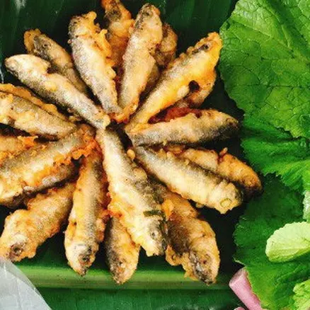 Hình ảnh Cơm cá linh chiên giòn +canh