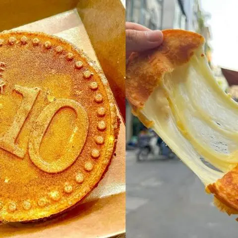 Hình ảnh Bánh đồng xu phô mai kéo sợi