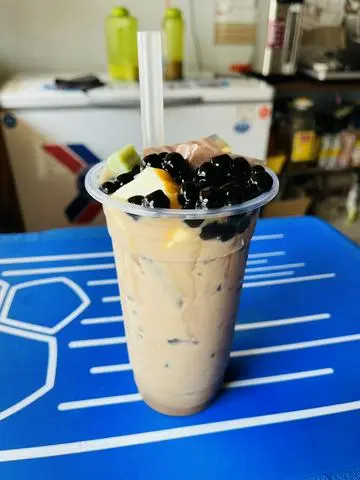 Hình ảnh Trà sữa nho full topping
