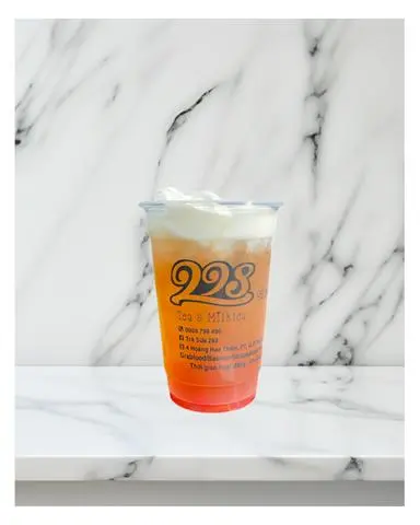 Hình ảnh Trà dâu macchiato