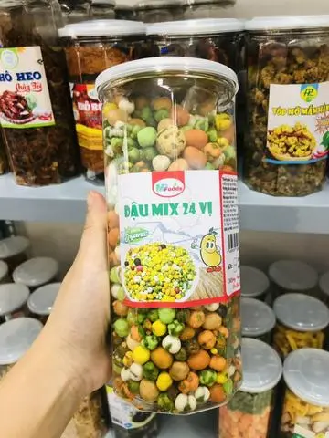 Hình ảnh Đậu Mix 24 Vị Hũ 350gram