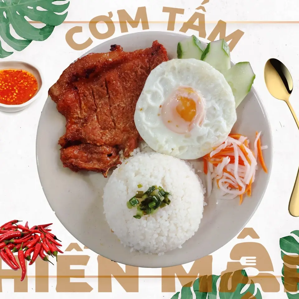Hình ảnh Cơm sườn trứng