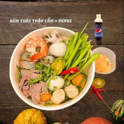 Hình ảnh Combo bún thái thập cẩm - pepsi