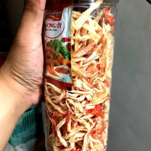 Hình ảnh Mực Sợi Hấp Nước Dừa - 300gr