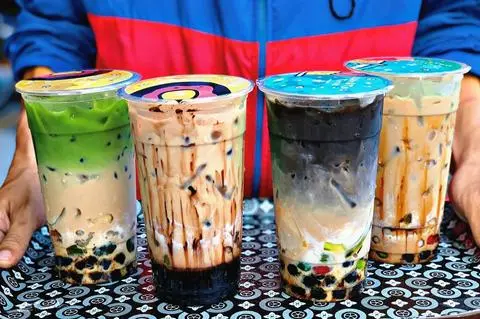 Hình ảnh Sữa gấu matcha trân châu