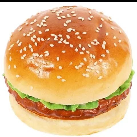 Hình ảnh Bánh mì Hamburger ngon nhân thịt heo