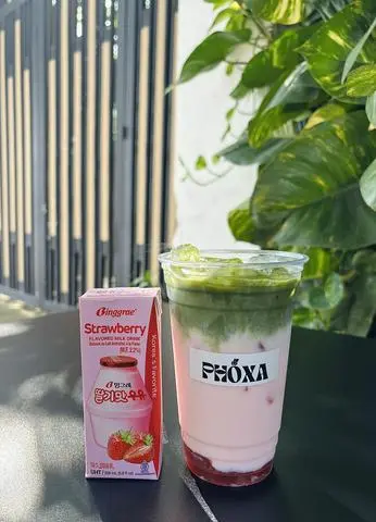 Hình ảnh Matcha Latte Dâu