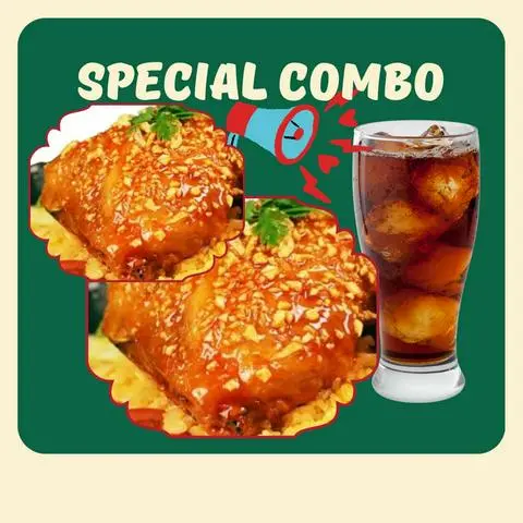 Hình ảnh 2 Cơm Gà Mắm Tỏi + 2 Pepsi