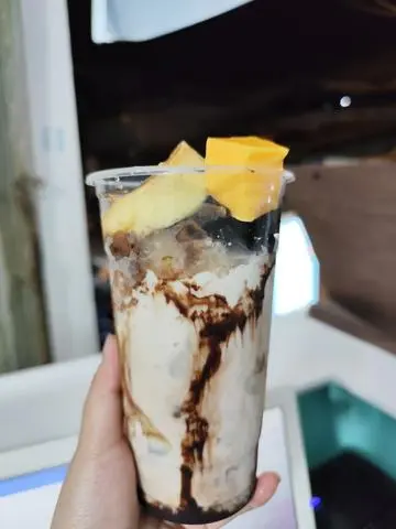 Hình ảnh Milo dầm bánh flan