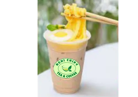 Hình ảnh Trà sữa mì trứng
