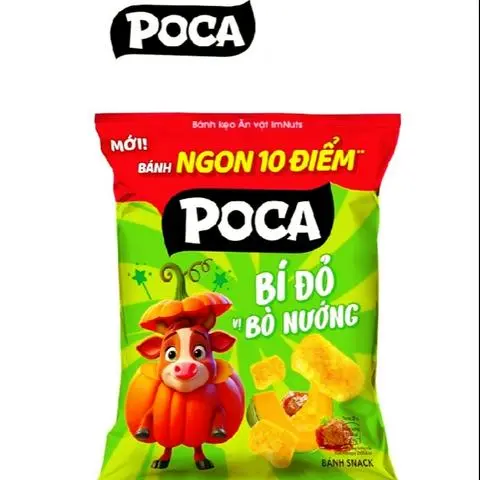 Hình ảnh Bánh Poca Bí Đỏ Bò Nướng 30g