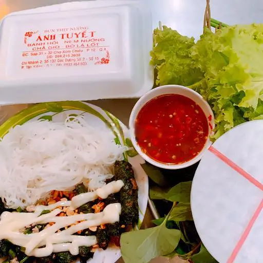 Hình ảnh Bò lá lốt Cuốn Bún