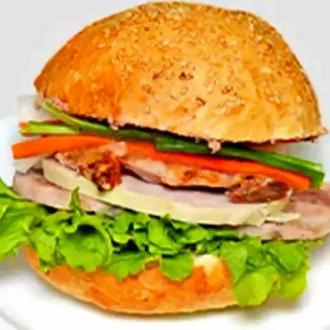 Hình ảnh Hamburger thịt chả