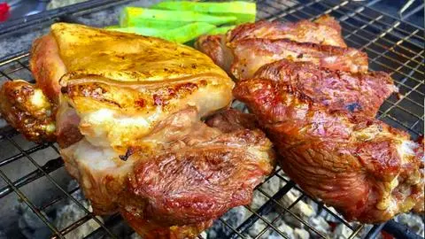 Hình ảnh Thịt dê nướng mọi