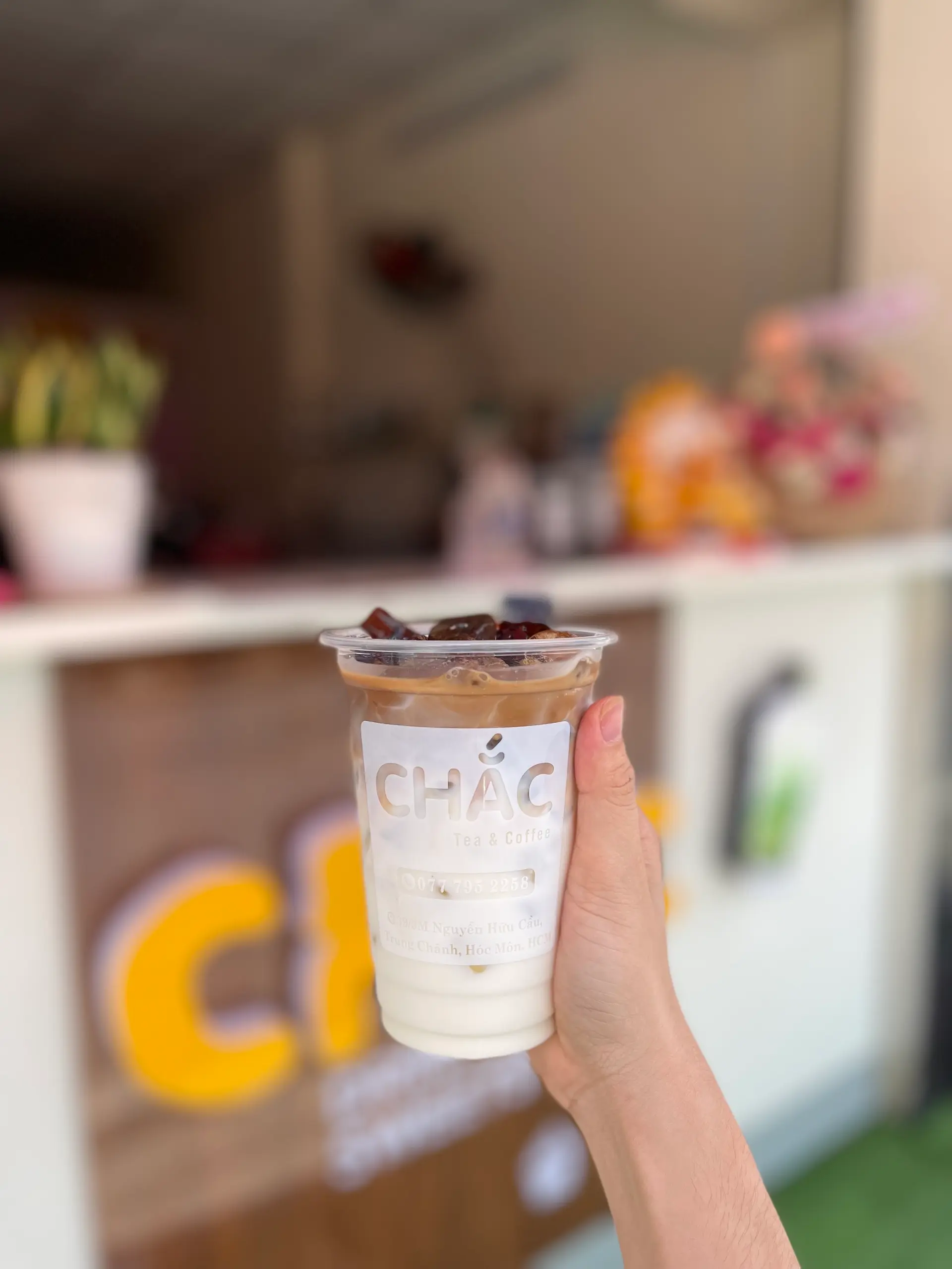 Hình ảnh Sữa tươi cà phê sương sáo