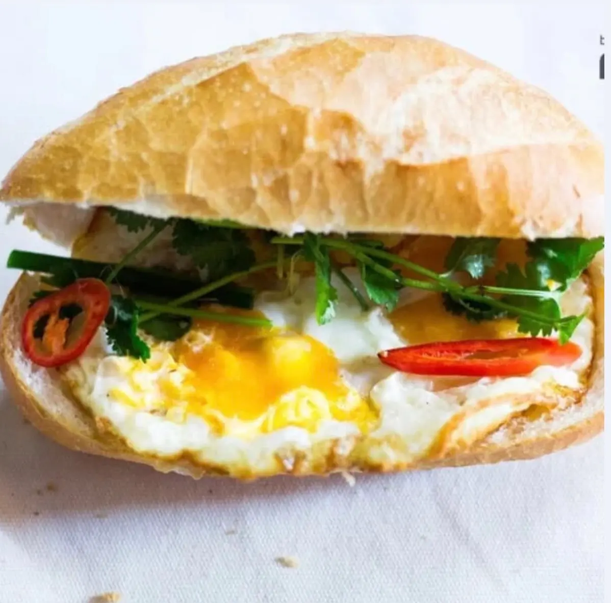 Hình ảnh Bánh mì ốp la