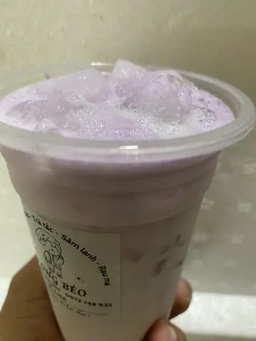 Hình ảnh sữa tươi khoai môn latte ( ly 700ml )