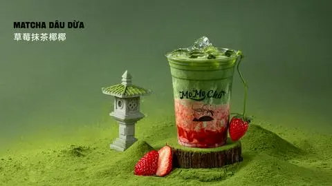 Hình ảnh MATCHA DÂU DỪA