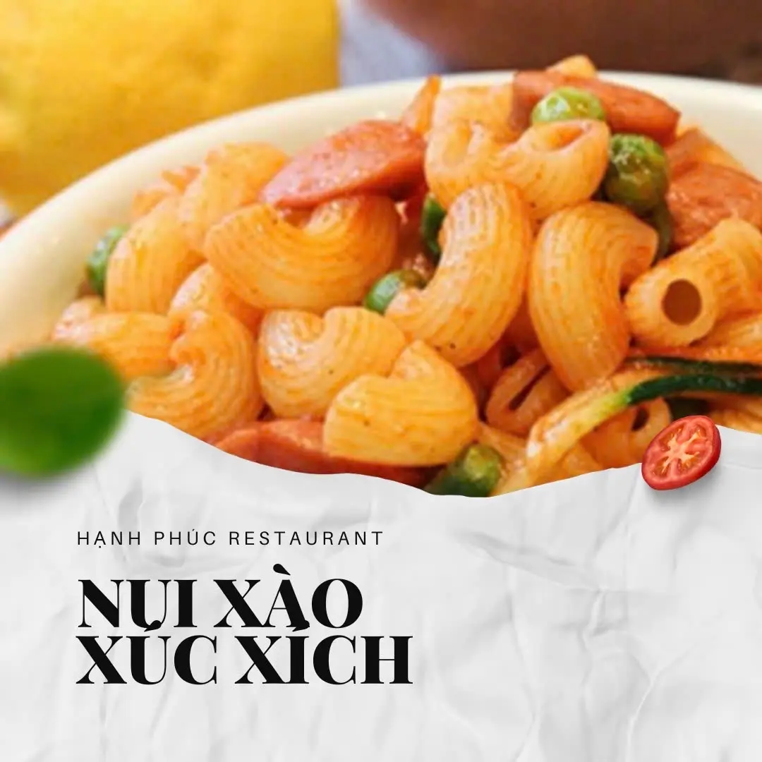 Hình ảnh Nui Xào Xúc Xích