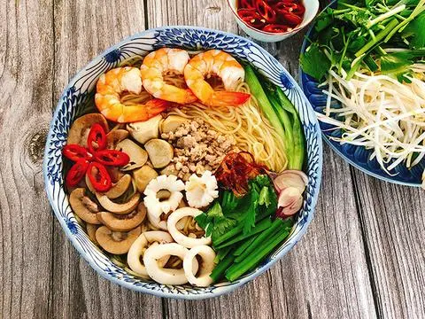 Hình ảnh Hủ Tiếu Mì Thập Cẩm Hải Sản.