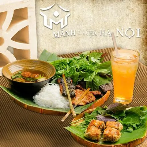 Hình ảnh Bún chả đặc biệt + nem cua bể + trà ngô