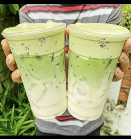 Hình ảnh latte thái xanh. size L