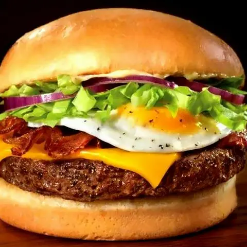 Hình ảnh Hamburger bò trứng