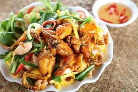 Hình ảnh cơm ếch xào sả ớt