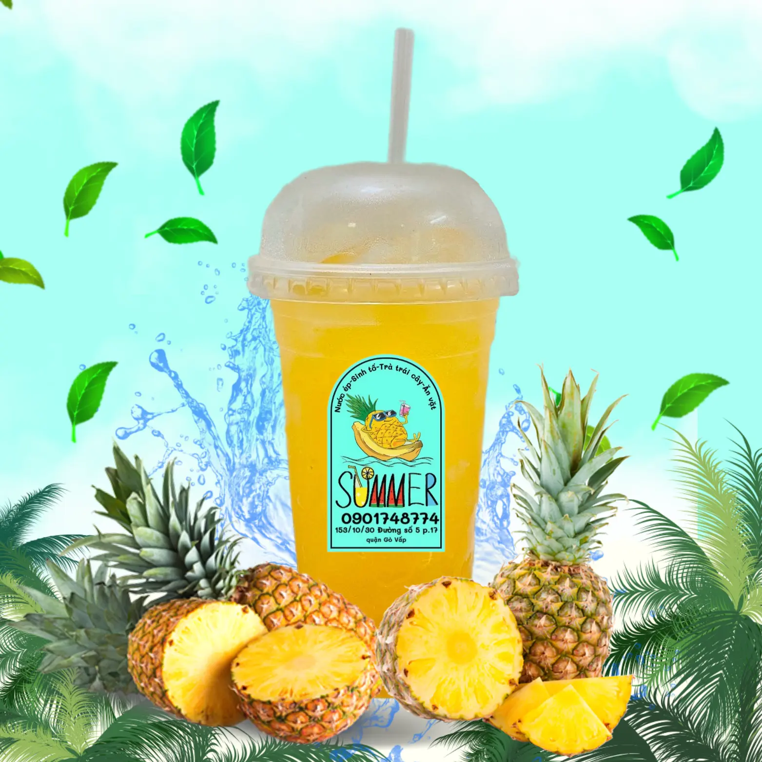 Hình ảnh Nước Ép Thơm Ly 700ml 