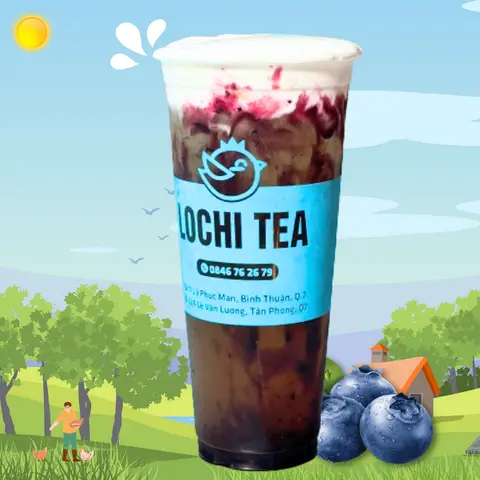 Hình ảnh Trà việt quất thanh tuyết Macchiato