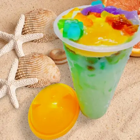 Hình ảnh Trà Sữa Việt Quất, Đặc Biệt, Có Bánh Flan (700ml)