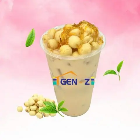Hình ảnh Trà sữa olong chi tử hạt sen size L