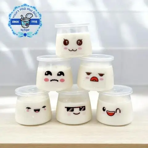 Hình ảnh Set 10 hũ Yaourt phô mai dẻo