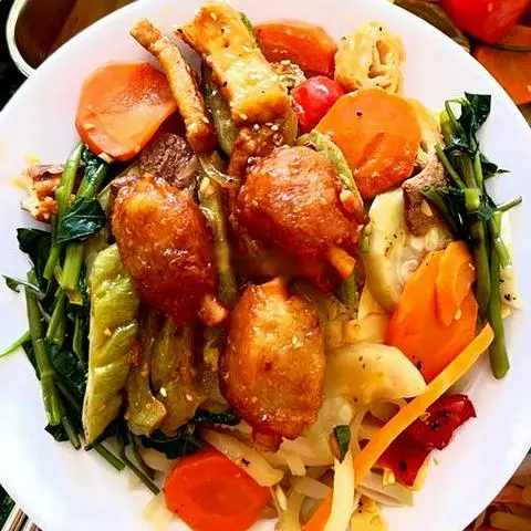 Hình ảnh Cơm chay + 2 sườn dừa