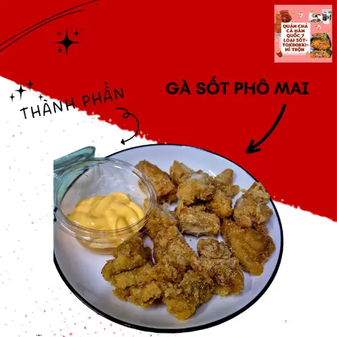 Hình ảnh Gà giòn sốt phô mai