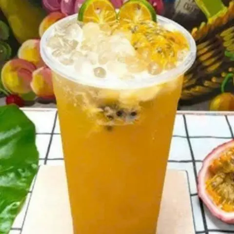 Hình ảnh trà chanh dây trân châu 