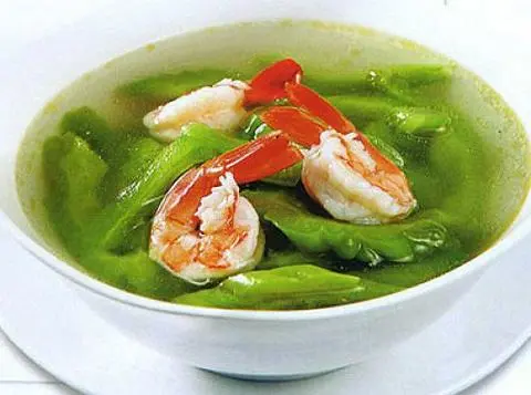 Hình ảnh Canh khổ qua bào nấu tôm thịt
