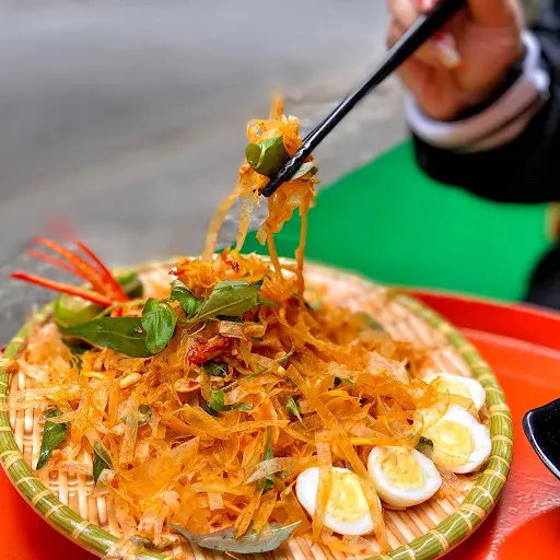 Hình ảnh bánh tráng trộn ( phơi sương ) 