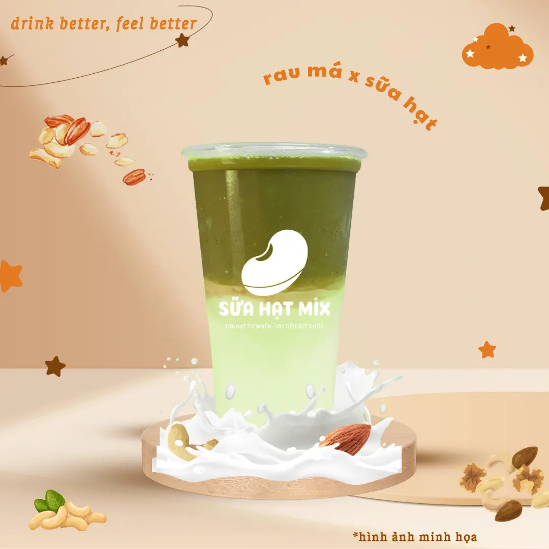 Hình ảnh Rau Má Mix Sữa Hạt - Đặc Biệt