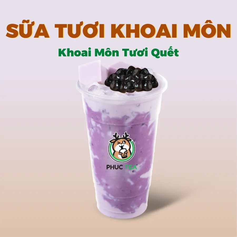 Hình ảnh Sữa Khoai Môn Tươi Quết (Size M)