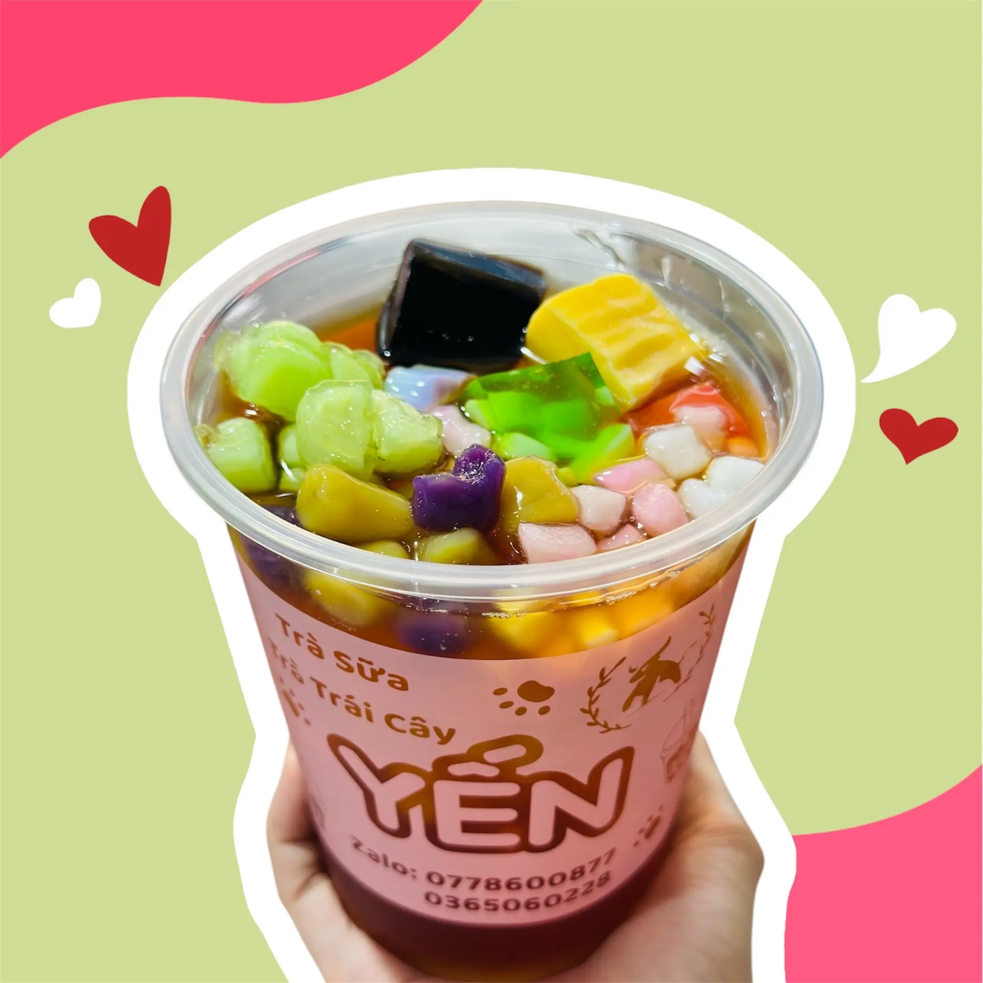 Hình ảnh Hồng Trà Fulltopping 1000ml