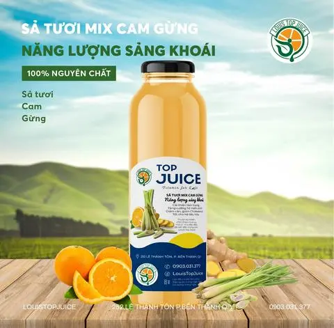 Hình ảnh Nước ép sả cam gừng / Cam sã gừng .