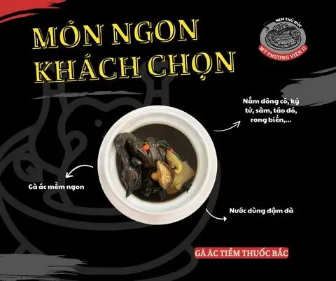 Hình ảnh Gà ác tiềm thuốc bắc + hạt sen