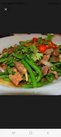 Hình ảnh Đậu que xào mề gà