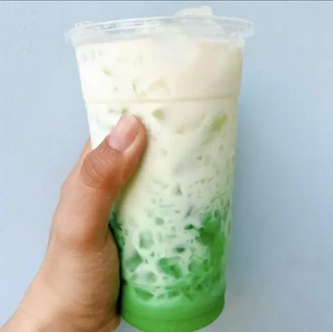 Hình ảnh Sữa Tươi Bạc Hà ( Thạch Sâm Dứa)