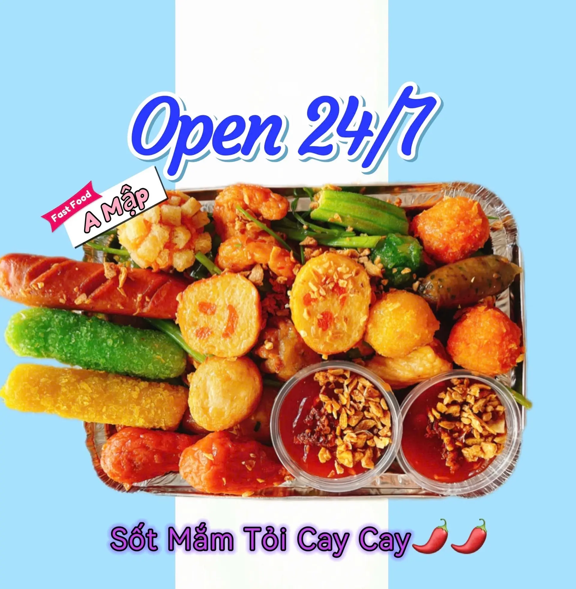Hình ảnh Combo Cá Viên Chiên Vừa Sốt Mắm Tỏi