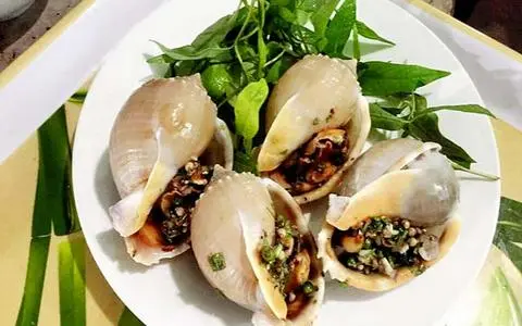 Hình ảnh Ốc tỏi nướng tiêu xanh