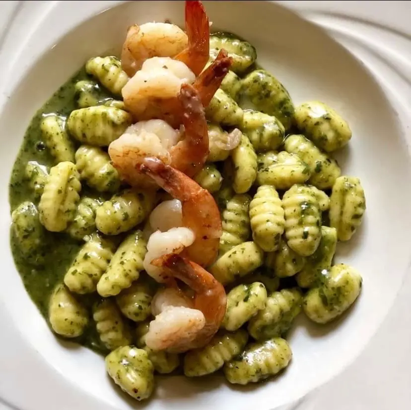 Hình ảnh Gnocchi shrimp pesto